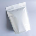 Shiny White Stand Up Pouch With Zipper 3